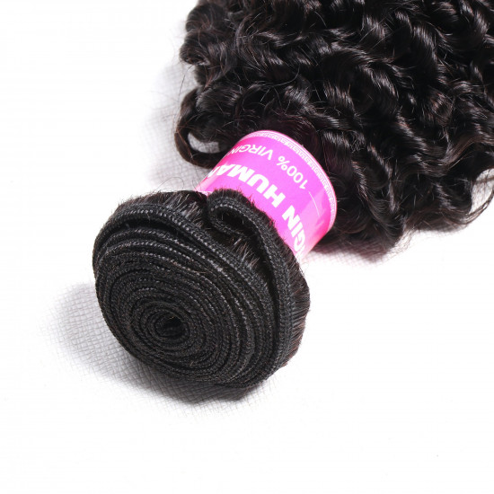 Preciousluxuryhair Hair 1 Bundle Kinky Curly Human Hair Weaves 100% Human Hair