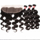 Preciousluxuryhair Hair 100% Peruvian Body Wave Hair 4 Bundles with 13*4 Lace Frontal, 8A Preciousluxuryhair Human Hair