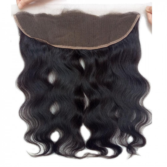 Preciousluxuryhair Hair 100% Peruvian Body Wave Hair 4 Bundles with 13*4 Lace Frontal, 8A Preciousluxuryhair Human Hair