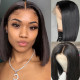 Preciousluxuryhair 13x4 Lace Front Wigs Short Straight Bob Remy Human Hair Wigs With Pre Plucked Hairline 150% Density