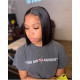 Preciousluxuryhair 13x4 Lace Front Wigs Short Straight Bob Remy Human Hair Wigs With Pre Plucked Hairline 150% Density