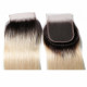 Preciousluxuryhair 1B/613 Color Human Hair Lace Closure 4*4 Straight Hair Closure