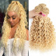 Preciousluxuryhair 3 Bundles 613 Blonde Deep Wave Hair Weave 10-24 Inch On Sale