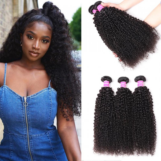 Preciousluxuryhair Hair 3 Bundles Brazilian Kinky Curly Hair Bundles On Sale 100% Human Hair