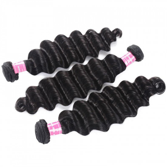 Preciousluxuryhair Hair 3 Bundles Loose Deep Wave Hair Bundles On Sale 12-26 Inch 100% Human Hair