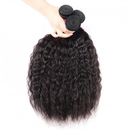 Preciousluxuryhair Hair 3 Bundles Super Wave Hair, Double Weft Human Hair Weave