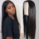 Preciousluxuryhair Straight Human Hair Lace Part Wig 150% Density Natural Hairline Hand Tied Lace Part Wig Pre Plucked Hairline