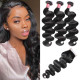 Preciousluxuryhair 4x4 PU Silk Lace Closure Fake Scalp Body Wave Closure with 3 Bundles 100% Virgin Human Hair