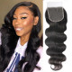 Preciousluxuryhair 5x5 HD Lace Closure Body Wave Hair Deep Parting Transparent Lace Closure Invisible Knots Human Hair Closure