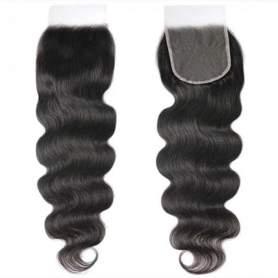 Preciousluxuryhair 5x5 HD Lace Closure Body Wave Hair Deep Parting Transparent Lace Closure Invisible Knots Human Hair Closure