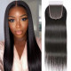 Preciousluxuryhair 5x5 HD Lace Closure Straight Hair Deep Parting Transparent Lace Closure Invisible Knots Human Hair Closure