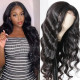 Preciousluxuryhair 9A Grade 13 By 4 Pre-plucked Transparent Lace Front Wigs With Baby Hair Body Wave 150% Density Human Hair Wigs