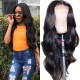 Preciousluxuryhair 9A Grade 13 By 4 Pre-plucked Transparent Lace Front Wigs With Baby Hair Body Wave 150% Density Human Hair Wigs