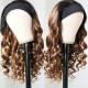 Preciousluxuryhair Blonde Highlight Body Wave Headband Wig Ombre 1B/TL412 Color Glueless Wear and Go Wig 150% Density