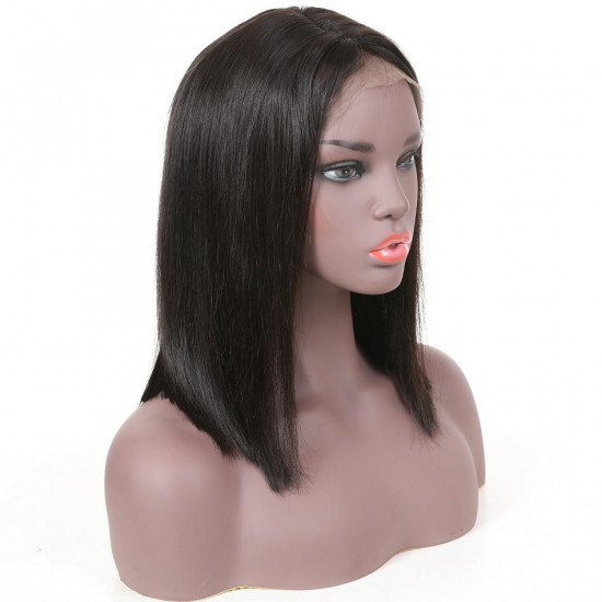 Preciousluxuryhair Short Bob Wigs Pre-Plucked Lace Front Wigs Virgin Human Hair Wigs 130% 150% Density