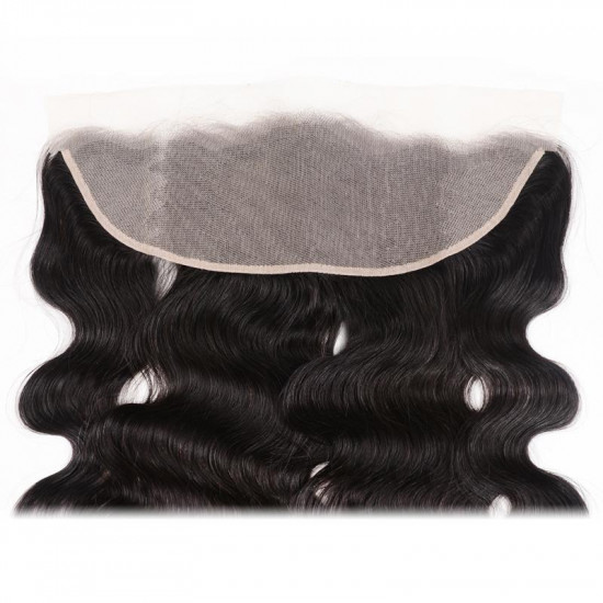 Preciousluxuryhair Hair Body Wave 3 Bundles with 13*4 Transparent Ear to Ear Frontal Closure