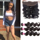 Preciousluxuryhair Hair Brazilian Body Wave 3 Bundles with 13*4 Ear to Ear Full Lace Frontal Closure, 7A Hotsale Virgin Hair