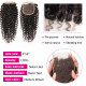 Preciousluxuryhair Hair Brazilian Virgin Curly Hair 3 Bundles with 4*4 Lace Closure 100% Human Hair