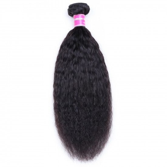 Preciousluxuryhair Hair 1 Bundle Kinky Straight Human Hair Weaves  On Sale  100% Human  Hair