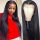 Preciousluxuryhair Hair 13x4 Lace Front Wigs Straight Hair Remy Human Hair Wigs With Pre Plucked Hairline 150% Density