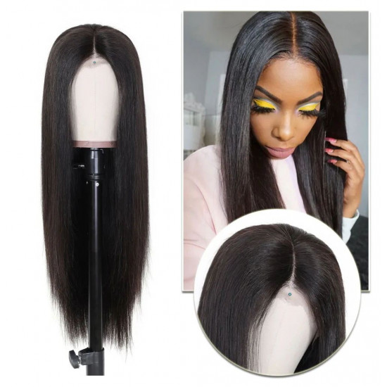 Preciousluxuryhair 4x4 Lace Closure Wigs Straight Hair Wig Pre-Plucked Hairline 150% Density Human Hair Wig Fast Wig Shipment