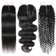 Preciousluxuryhair Hair 4 By 1 Size T Shape Middle Part Swiss Lace Closure 100% Human Hair Lace Closure