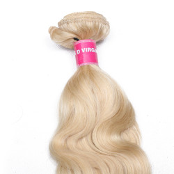 Preciousluxuryhair Hair 613 Blonde Virgin Human Hair Extension Body Wave Bundles 10-24 Inch 1PCS