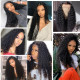 Preciousluxuryhair Hair 9a Grade Natural Pre-plucked Long Curly Transparent Lace Front Wigs 100% Human Hair 180% Density