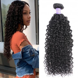 Preciousluxuryhair Hair 1 Bundle Remy Hair Curly Hair 1 Bundle Peruvian/Malaysian/Brazilian Remy Human Hair Weave