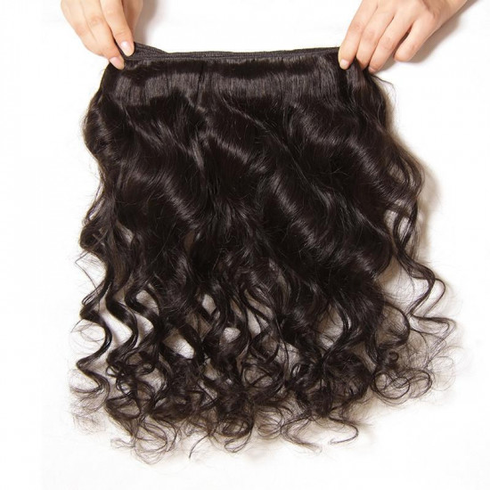 Loose Wave Virgin Hair 1 Bundle, 100% Human Hair Peruvian/Malaysian/Brazilian Hair Weaves