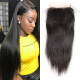 Preciousluxuryhair Hair Brazilian Human Straight Hair 4x4 Free Part Lace Closure Pre-Plucked With Baby Hair