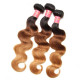 Preciousluxuryhair Hair 1 Bundle Ombre Body Wave Hair #T1b/4/27 Ombre Brown Virgin Hair Bundle 16