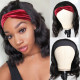 Preciousluxuryhair Headband Bob Wigs Body Wave Glueless Human Hair Wigs 150% Density Easy Wear & Go Wigs