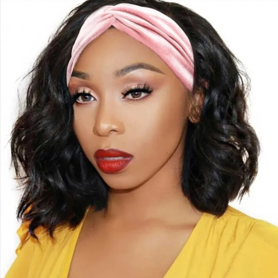 Preciousluxuryhair Headband Bob Wigs Body Wave Glueless Human Hair Wigs 150% Density Easy Wear & Go Wigs