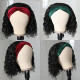 Preciousluxuryhair Headband Bob Wigs Water Wave Glueless Human Hair Wigs 150% Density Easy Wear & Go Wigs