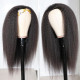 Preciousluxuryhair High-Quality Kinky Straight Human Hair Half Wigs For Women Glueless Wigs with Random Gift Headband