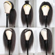 Preciousluxuryhair High-Quality Kinky Straight Human Hair Half Wigs For Women Glueless Wigs with Random Gift Headband