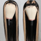 Preciousluxuryhair Highlight Ombre TL27 Straight Human Hair Wigs Hand Tied Three Part Lace Closure Wig 150% Density