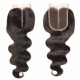 Preciousluxuryhair 1pcs 4*4 Lace Closure Body Wave Hairstyle Three/Middle/Free Part Swiss Lace Closure