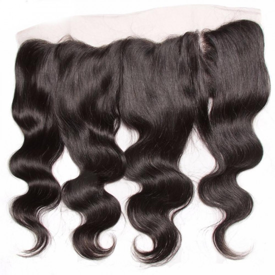 Preciousluxuryhair Hair 1pcs Body Wave Hair Lace Frontal 13*4 Ear to Ear Lace Frontal