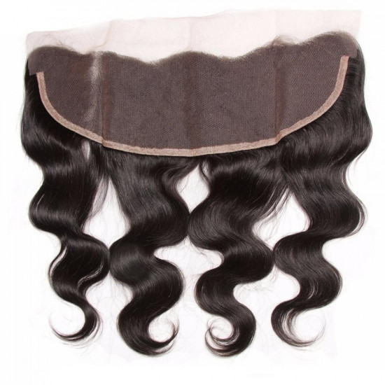 Preciousluxuryhair Hair 1pcs Body Wave Hair Lace Frontal 13*4 Ear to Ear Lace Frontal