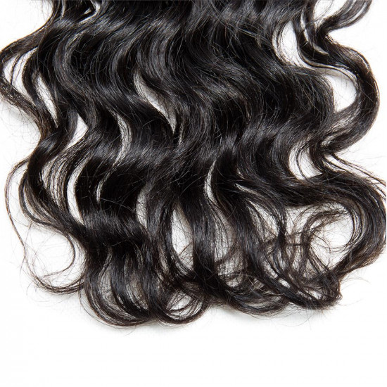 Preciousluxuryhair Hair Virgin Natural Wave Hair 4*4 Free Part Swiss Lace Closure