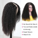 Preciousluxuryhair Kinky Curly Human Hair Wigs 4x2 Size Right Side U Part Wigs 180% Density For Women