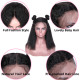 Preciousluxuryhair 9A Kinky Straight 13*4 Lace Front Wigs Short Bob Wig Pre-plucked With Baby Hair