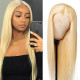 Preciousluxuryhair Hair 613 Blonde Color Lace Frontal Wigs Pre Plucked Straight Human Hair Wigs Virgin Human Hair Wig 130% 150% Density