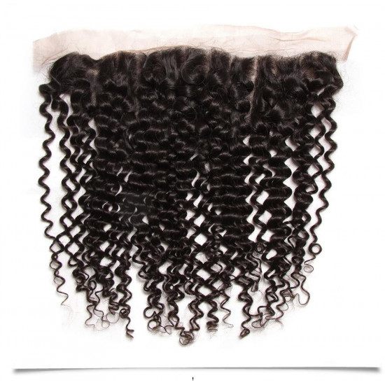 Preciousluxuryhair Malaysian Curly Hair 3 Bundles with 13*4 Lace Frontal 100% Virgin Hair