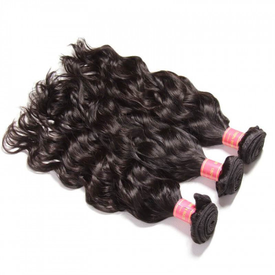 Preciousluxuryhair Hair Malaysian Natural Wave Hair Virgin Hair 3 Bundles/pack, Soft&Thick 7A Virgin Human Hair