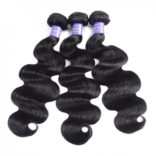 Preciousluxuryhair Malaysian Body Wave 3 Bundles Weaves with 4x4 Lace Closure Affordable Remy Human Hair