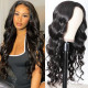 Preciousluxuryhair 4 By 4 Lace Closure Part Wig With Baby Hair Body Wave Natural Color 150% Density Hand Tied Lace Part Line Realistic Wigs