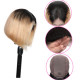 Preciousluxuryhair Ombre Hair 9A Grade Lace Front Omber T1B27 Straight Human Hair Wigs Preplucked Short Bob Wigs